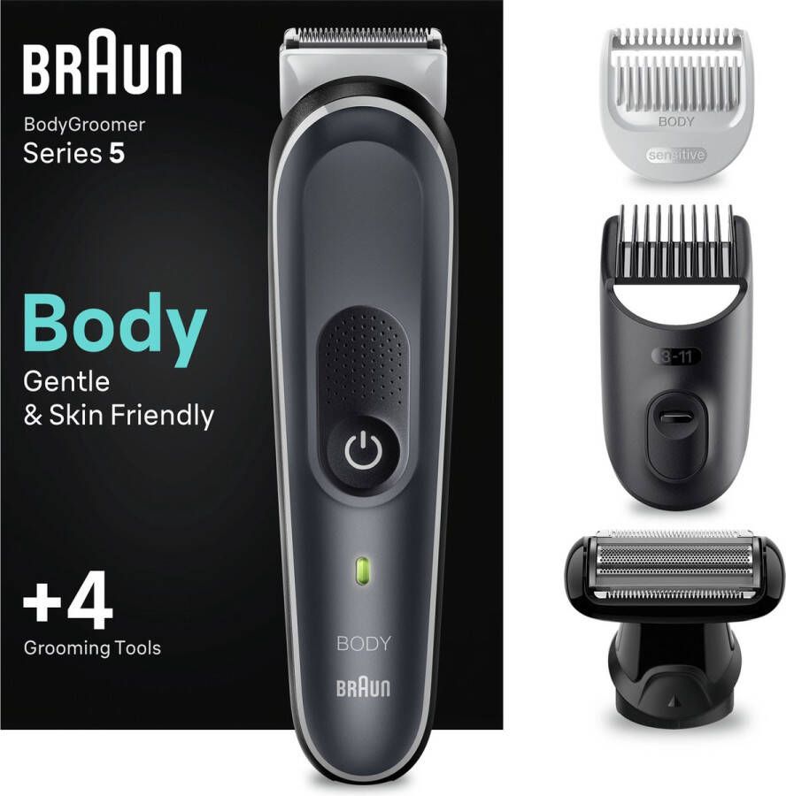 Braun Bodygroomer Series 5 5370 Voor Heren Zorgvuldige Manscaping Voor Het Hele Lichaam