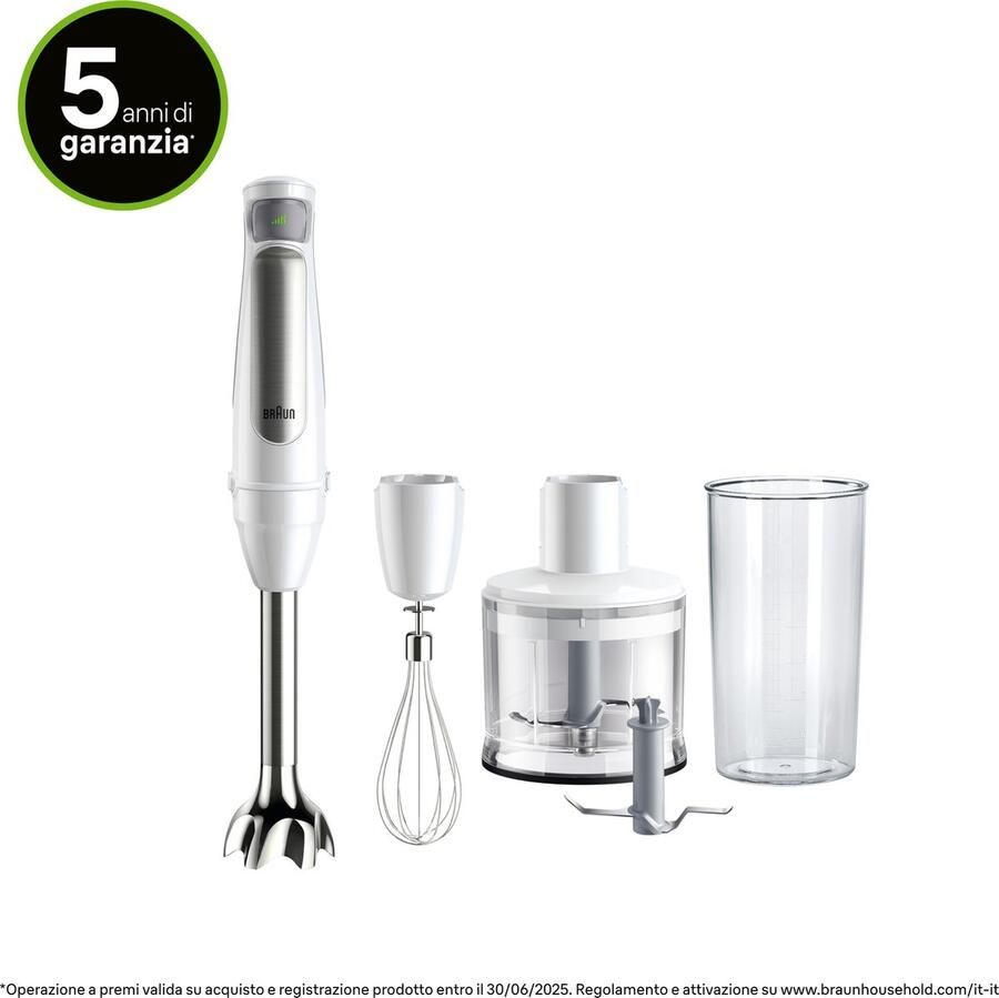 Braun MultiQuick 7 MQ7035IWH 0 6 l Staafmixer 1000 W Roestvrijstaal Wit - Foto 2