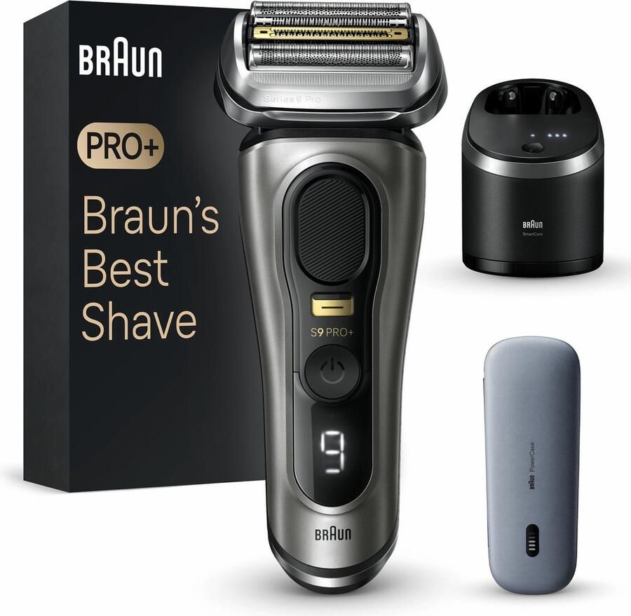 Braun Series 9 Pro+ 9575cc Scheerapparaat SmartCare Center PowerCase Wet & Dry Grafiet