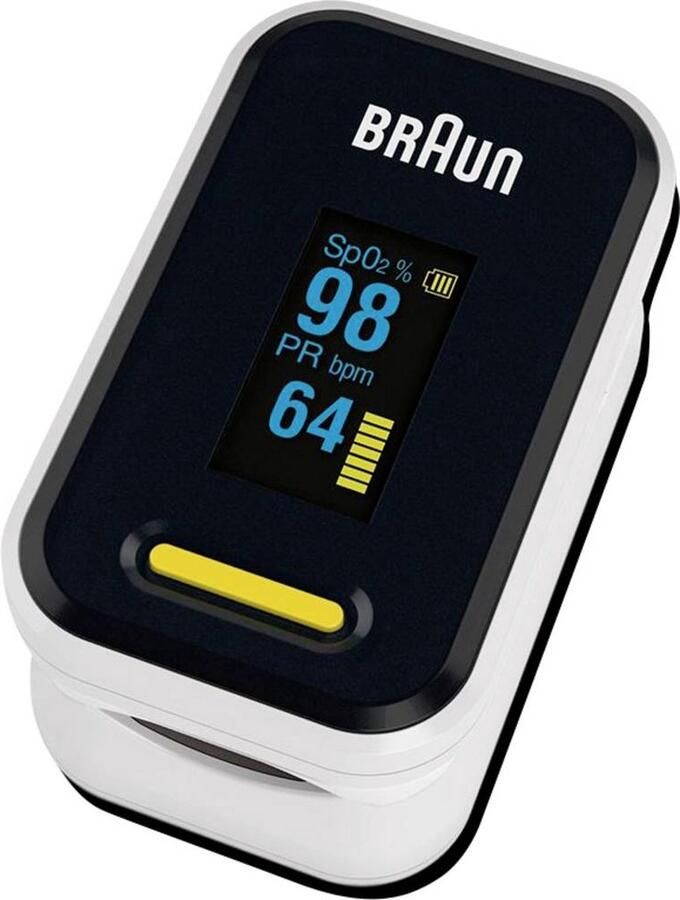 Braun Saturatiemeter YK-81CEU eenvoudig fingerclip gebruik