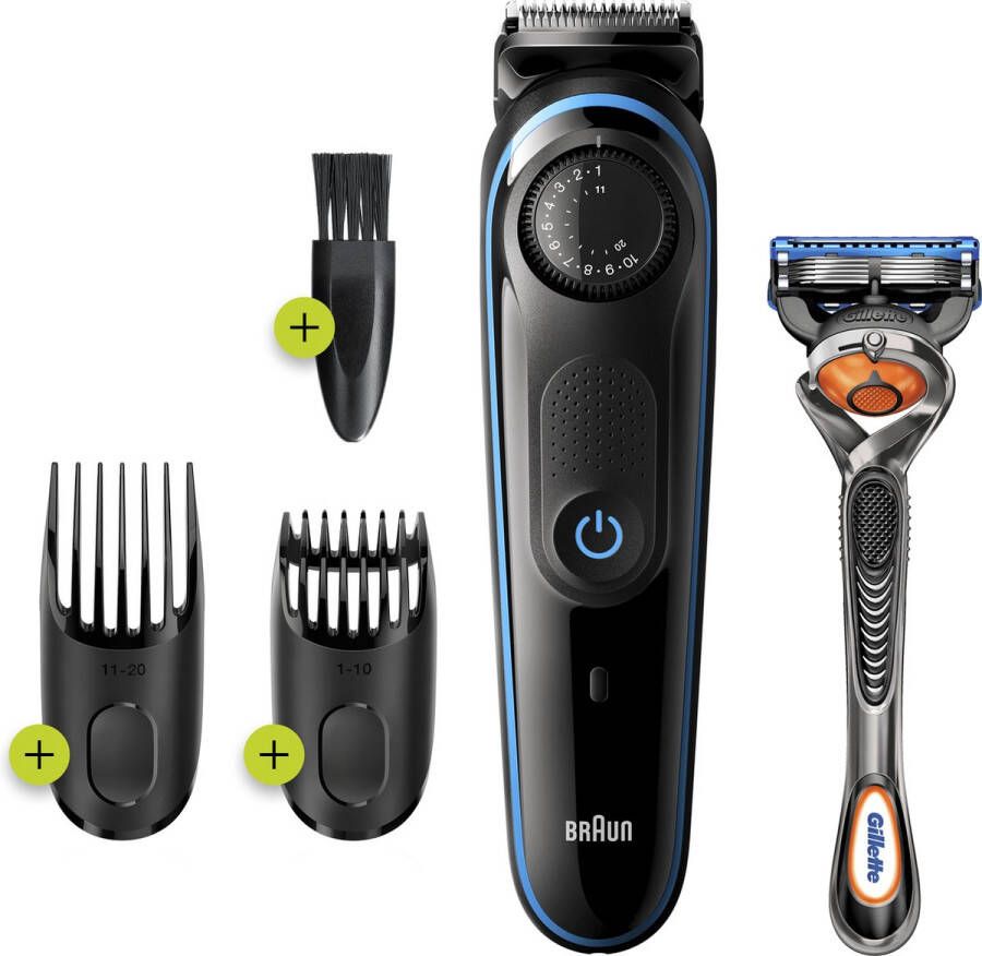 Braun BT3240 Zwart Blauw Baardtrimmer