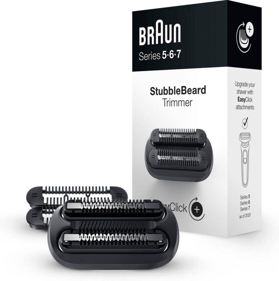 Braun EasyClick Stoppelbaardtrimmer Opzetstuk Voor Series 5 6 En 7 Elektrisch Scheerapparaat
