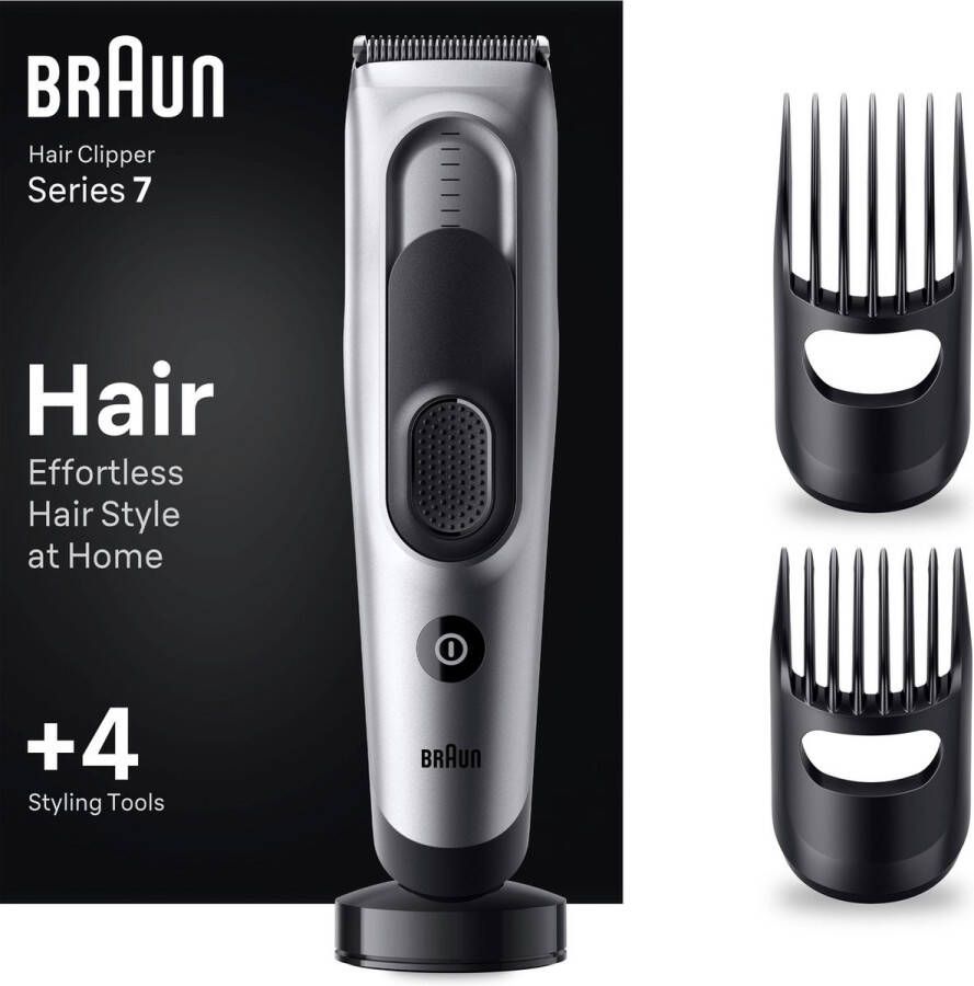 Braun Haartrimmer Series 7 HC7390 Haartrimmer Met 17 Lengte-Instellingen
