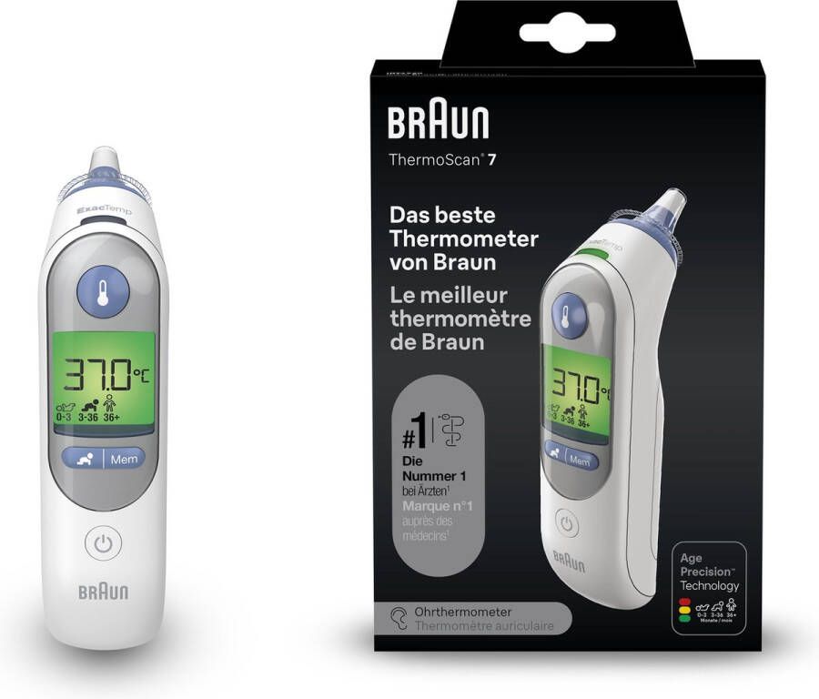 Braun IRT6520WE Digitale thermometer Wit