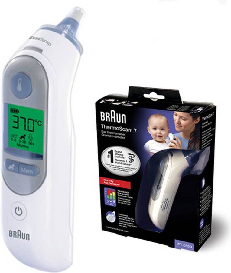 Braun IRT6520WE Digitale thermometer Wit