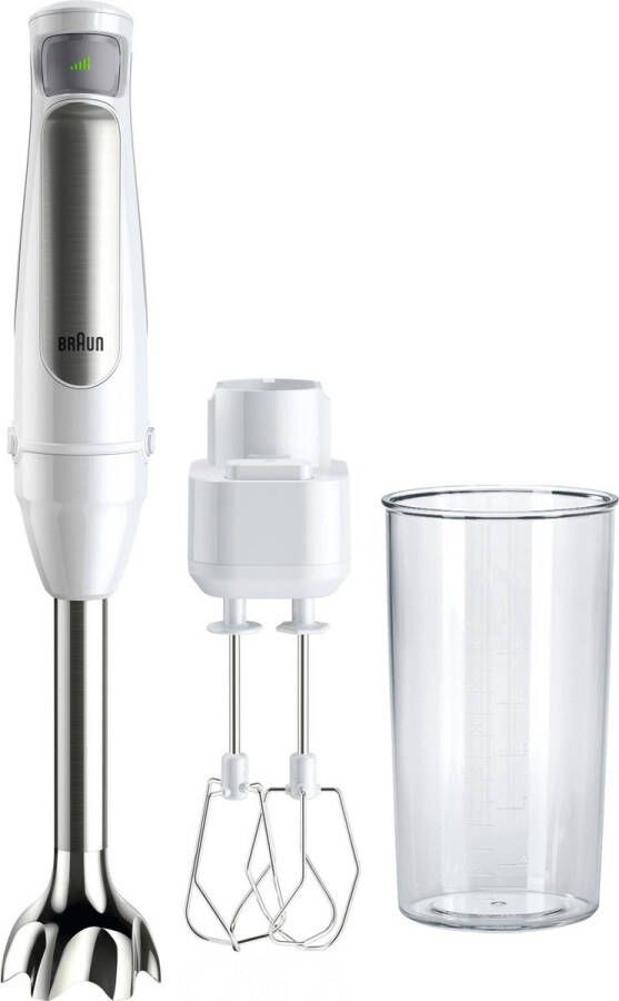 Braun MultiQuick 7 MQ 7005 B Staafmixer Wit Zilver
