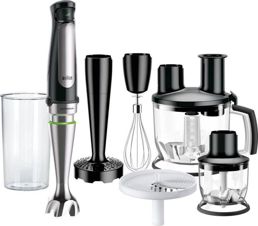 Braun MultiQuick 7X MQ 7087X Staafmixer Zwart