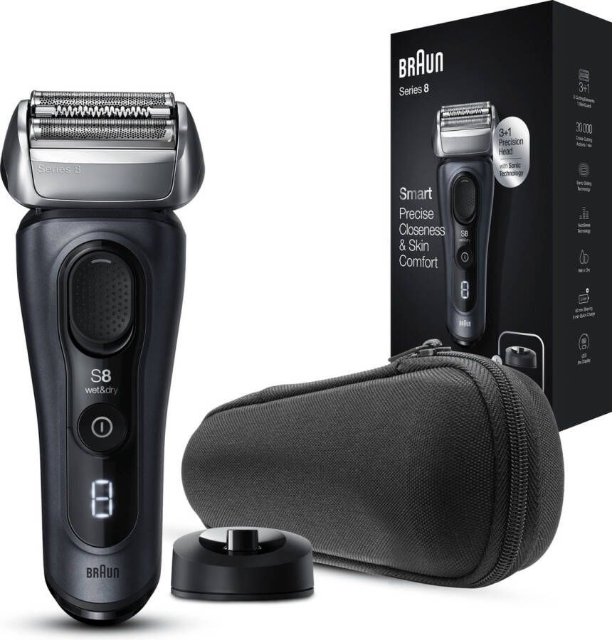 Braun Series 8 8413s Wet&Dry Scheerapparaat met scheerblad Trimmer