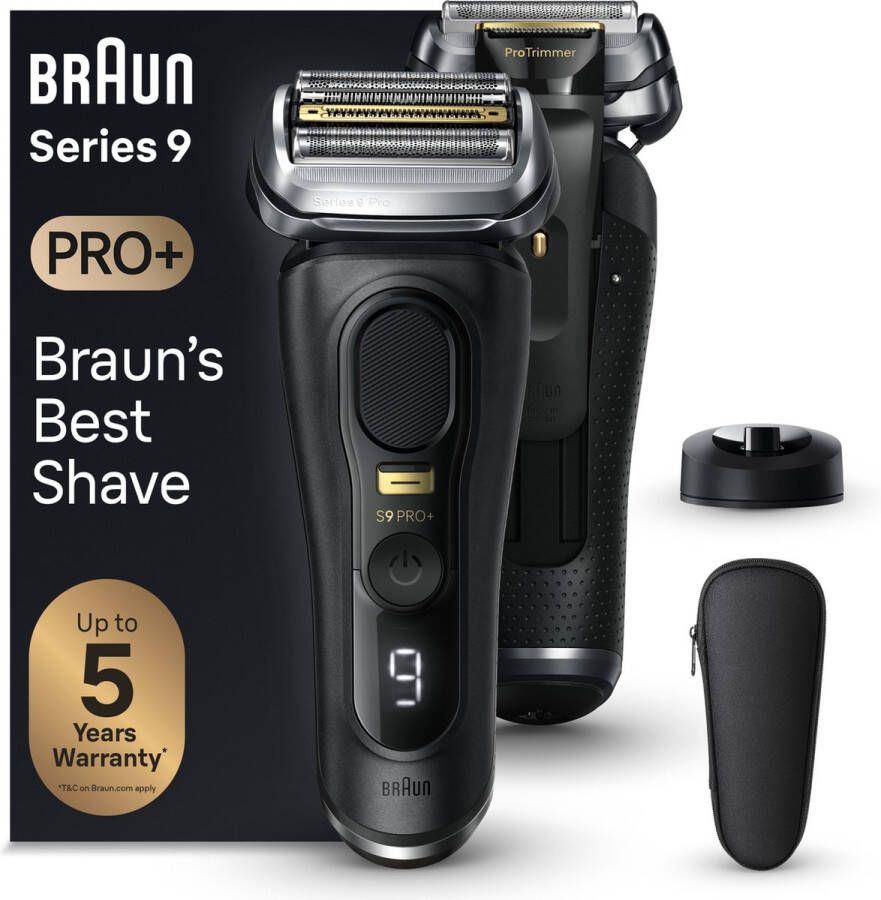 Braun Series 9 Pro+ 9510s Elektrisch Scheerapparaat Oplaadstandaard Wet & Dry Zwart