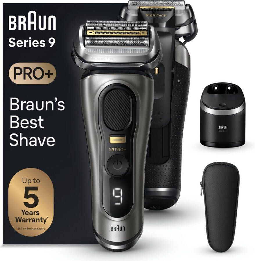 Braun Series 9 Pro+ 9565cc Elektrisch Scheerapparaat SmartCare Center Wet & Dry Grafiet