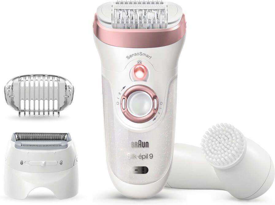 Braun Silk-épil 9 -855 Epilator Voor Langdurige Ontharing Wit Roségoud