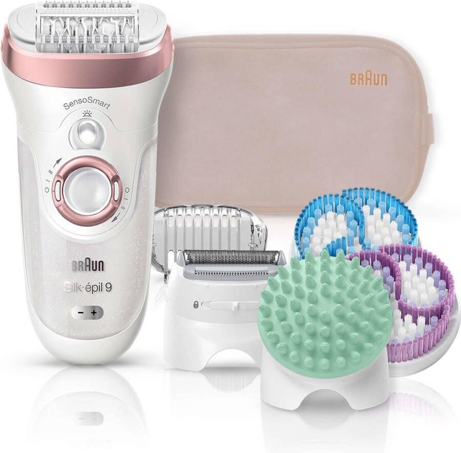 Braun Silk-épil 9 897 Roze Goud Wet&Dry SensoSmart Epileerapparaat