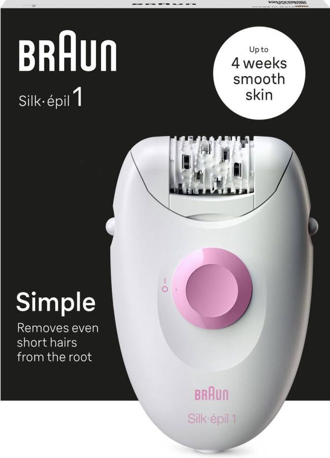 Braun Silk·épil 1-01 Epilator Met Snoer Voor Ontharing