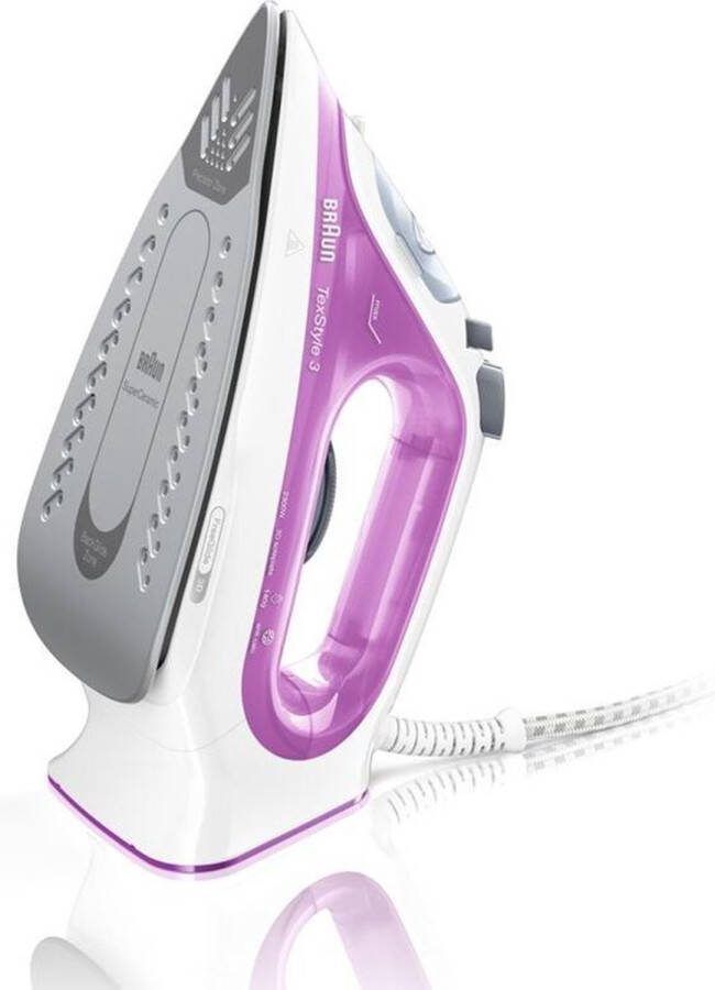 Braun Texstyle 3 SI 3031 PU Stoomstrijkijzer Paars