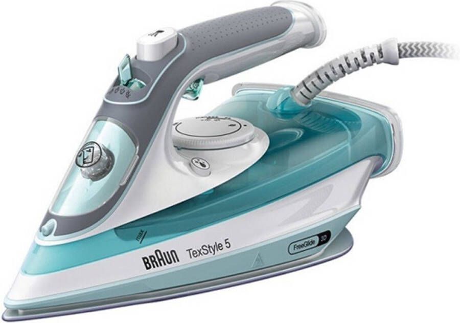 Braun TexStyle 5 SI 5017 GR stoomstrijkijzer blauw 300 ml