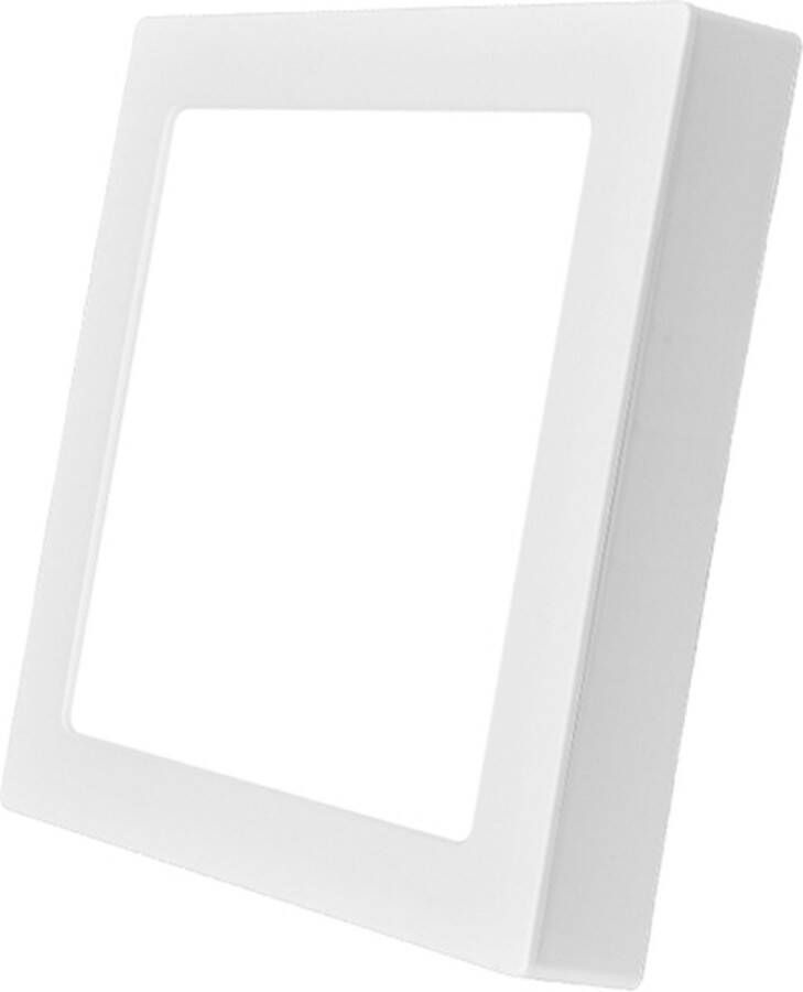 BRAYTRON LED Plafondlamp Plafonnière Opbouw Vierkant- Wit- 24W -4000K Wit licht