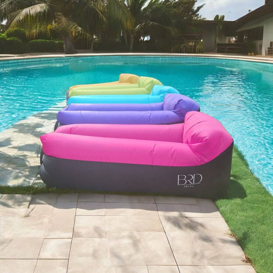 BRD Outdoor Roze Lounge Air Bed Lucht Zit Sofa Oxford Kampeer Zitzak Strand waterproof luchtzak Waterbestendig Camping stoel Kampeer sofa poef Ligstoel