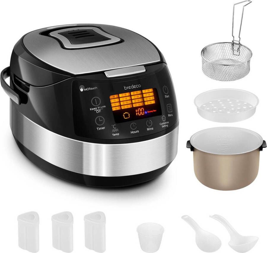Bredeco Multicooker 5 liter 16 programma's