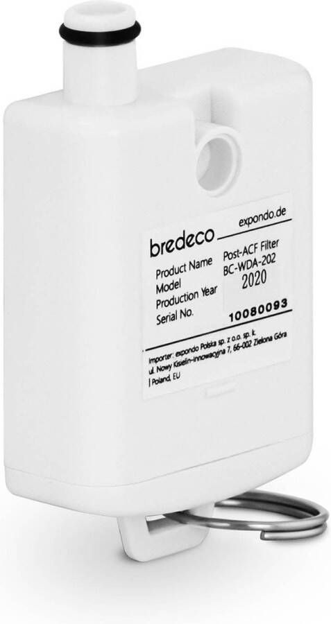 Bredeco Post-geactiveerd koolstoffilter voor heetwaterdispenser