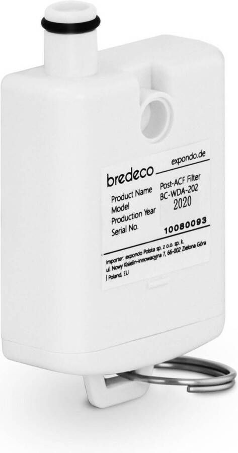 Bredeco Post-geactiveerd koolstoffilter voor heetwaterdispenser