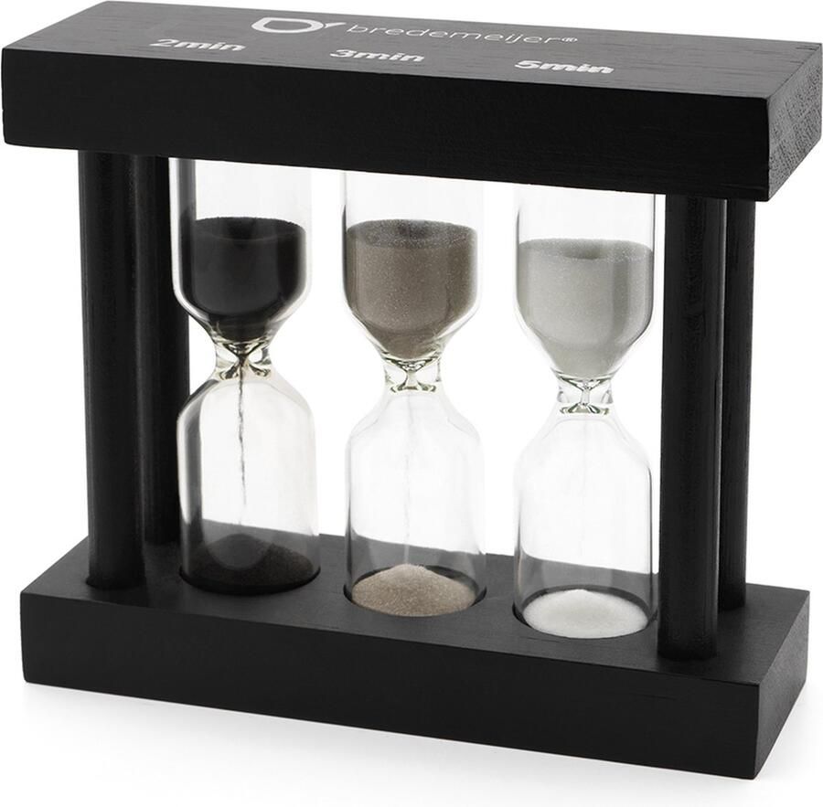 Bredemeijer Tea timer bamboo zwart