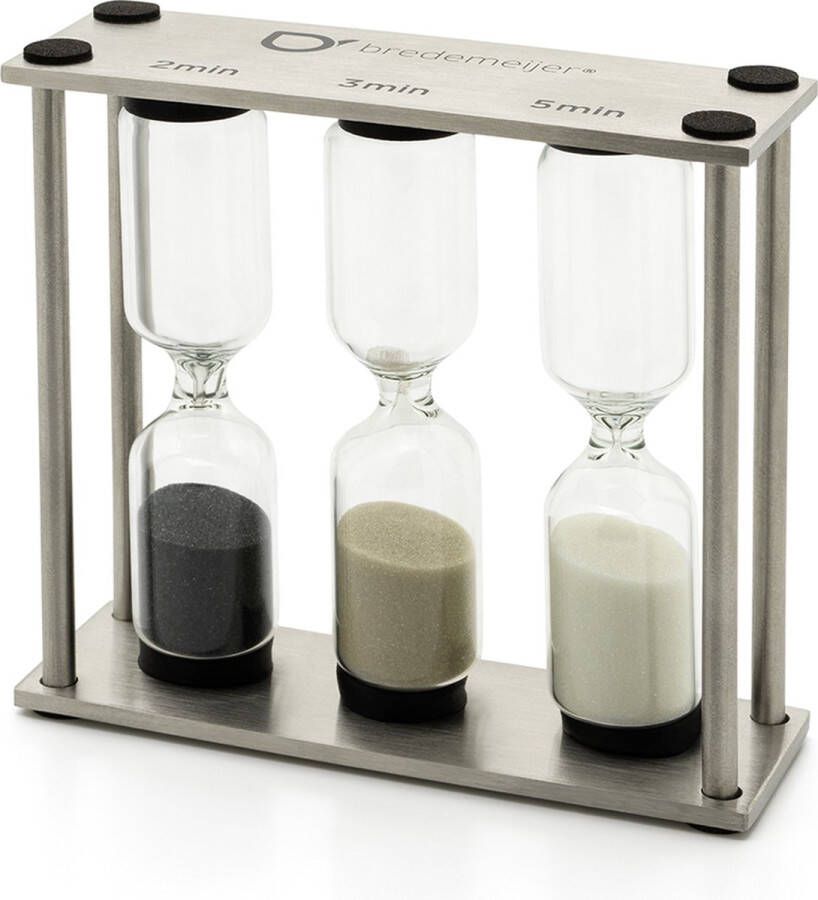 Bredemeijer Duet Classic Tea timer zwart taupe wit