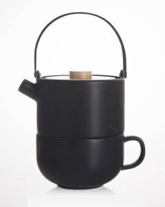 Bredemeijer Silhouet Umea tea for one 500 ml zwart