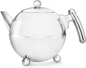 Bredemeijer Theepot Bella Ronde 0 75L chroom beslag- Dubbelwandig