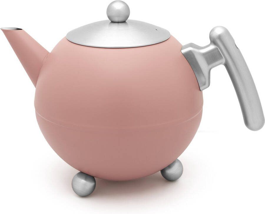 Bredemeijer Theepot Bella Ronde 1 2L Blush dubbelwandig