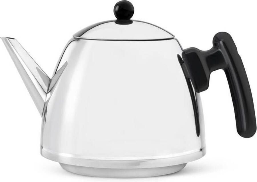 Bredemeijer Theepot Duet Classic 1 2L zwart beslag- Dubbelwandig