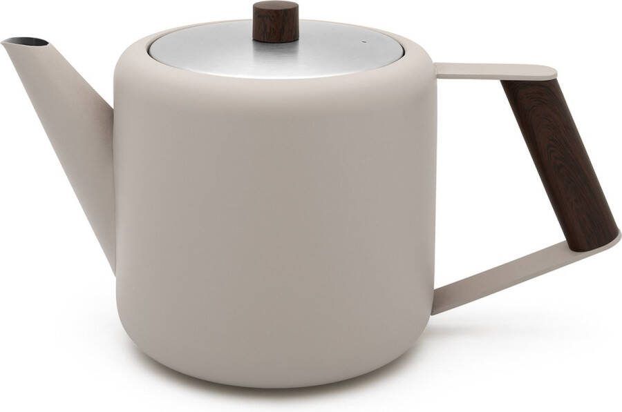 Bredemeijer Theepot Duet Design Boston 1 1L zand Dubbelwandig