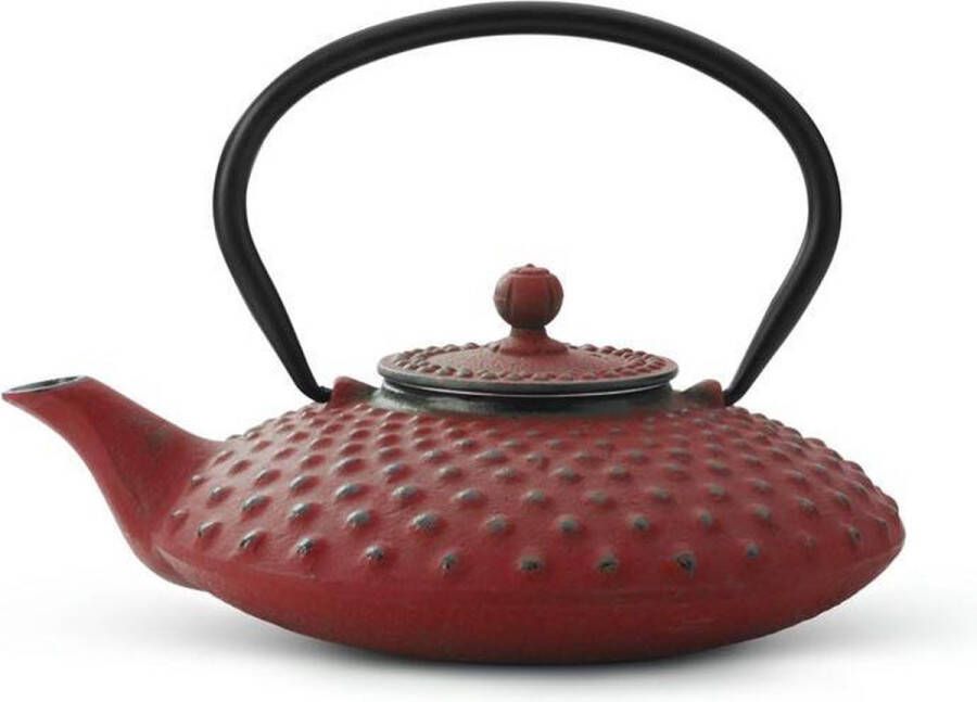 Bredemeijer Theepot Xilin 0 8L gietijzer rood