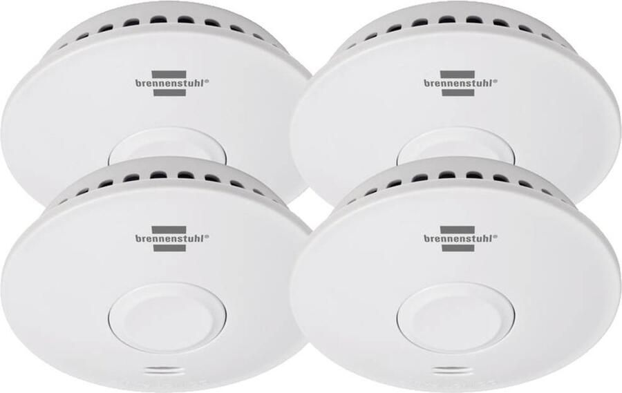 Brennenstuhl RM L 3101 Rookmelder Incl. batterij (10 jaar) werkt op batterijen (Ø x h) 115 mm x 40 mm