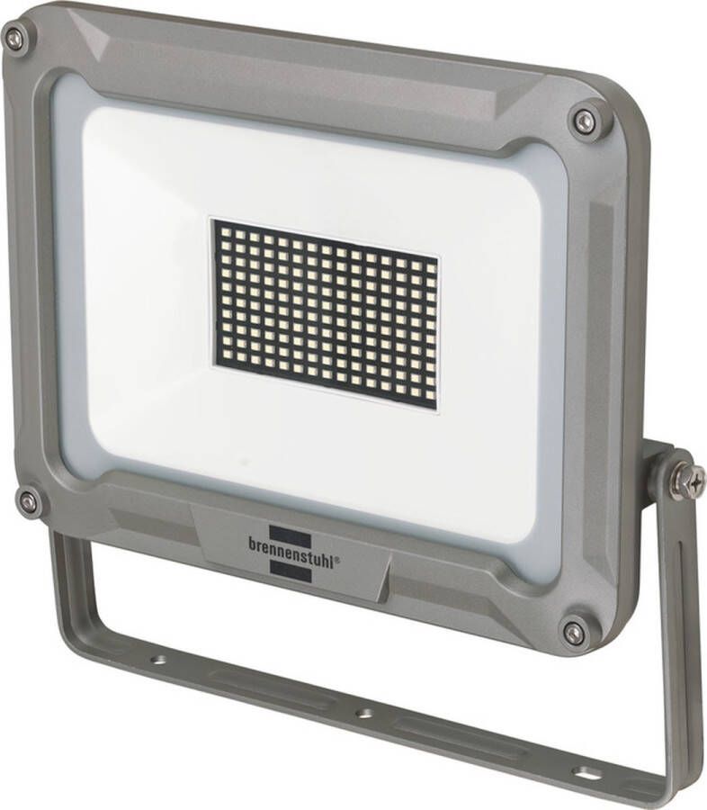 Brennenstuhl LED-spot Jaro 9000 LED-lamp voor buiten (LED-buitenspot voor wandmontage LED-schijnwerper 100W van aluminium IP65) aluminium