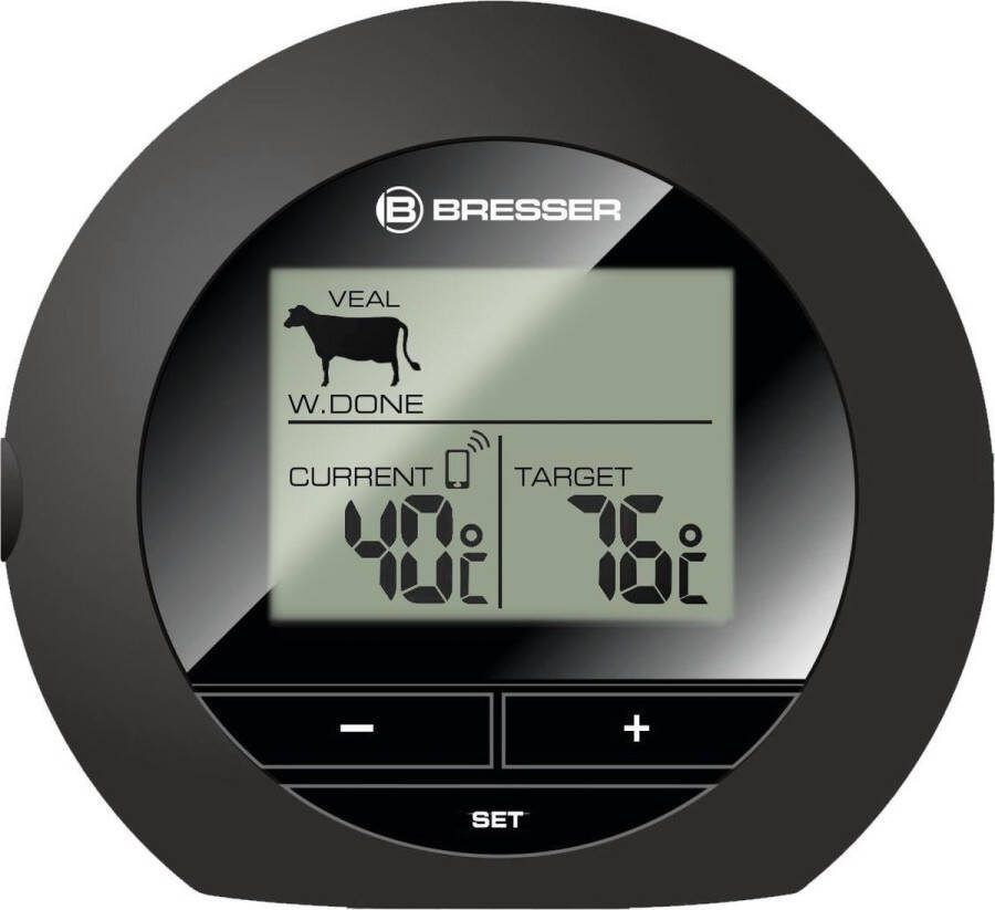Bresser BBQ Grillthermometer BT4 Bluetooth Met App Sensorstaaf met kabel van 1 M