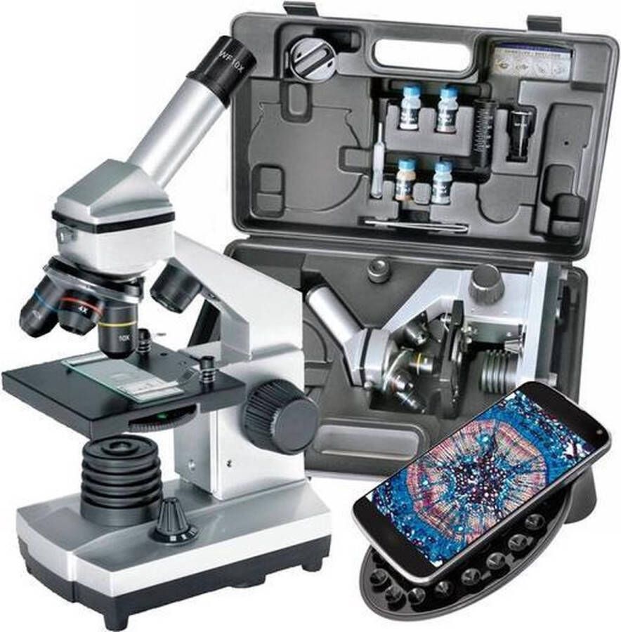 Bresser Microscoop Biolux CA 40x-1024x met koffer Incl. Accessoires en Smartphone-adapter