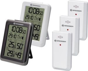Bresser Thermo- en Hygrometer MyClimate Combipack incl. 2 Basisstations & 3 Sensoren