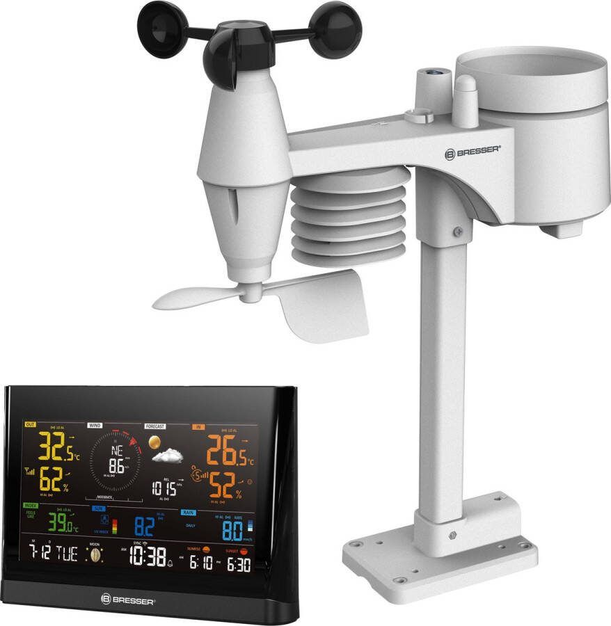 Bresser Weerstation 7-in-1 Sensor Voor Binnen & Buiten Met WLAN