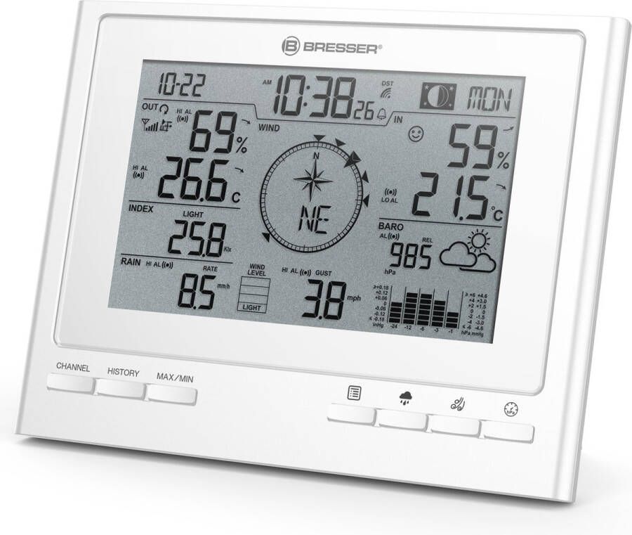 Bresser Weerstation Basisstation Compatibel met 7003100 Wit
