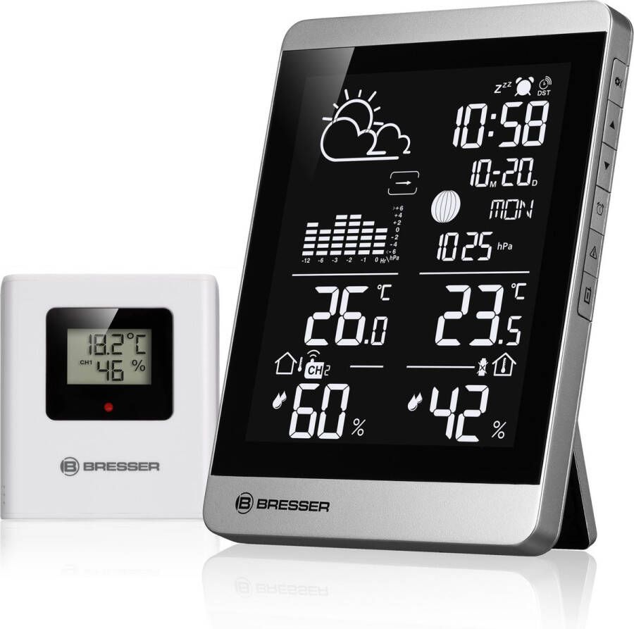Bresser Weerstation ClimateTemp NDV-NEO Draadlose Sensor Zilver