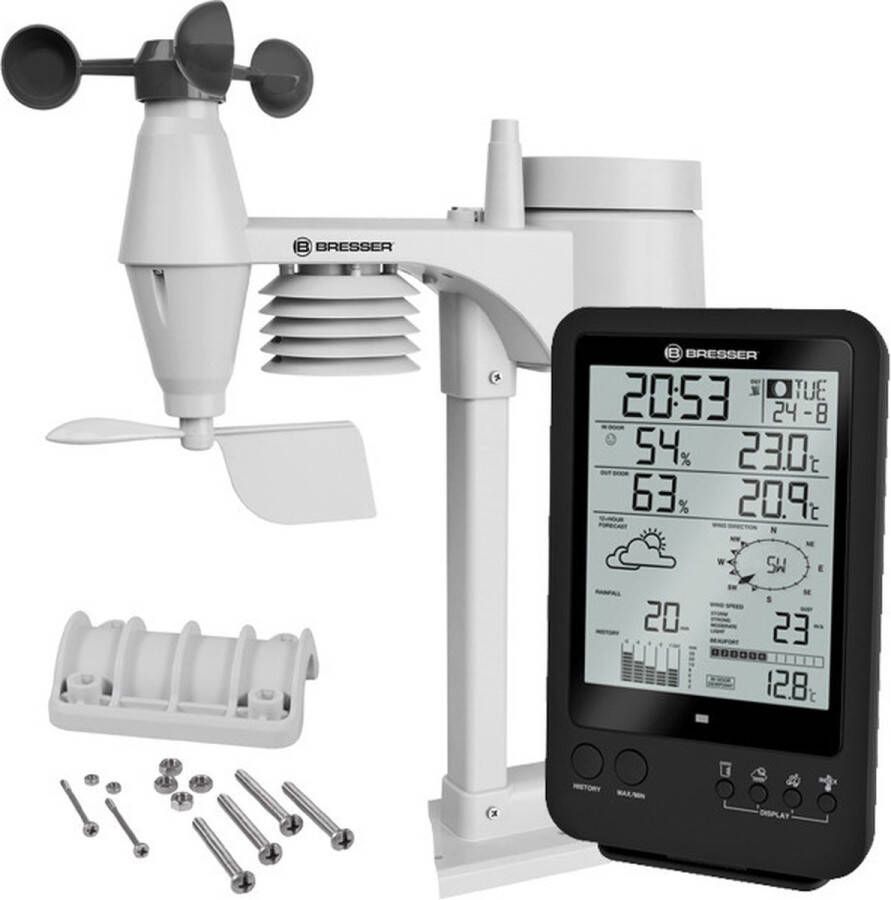 Bresser Weerstation Meteo 5-in 1 Incl. Barometer en Windmeter