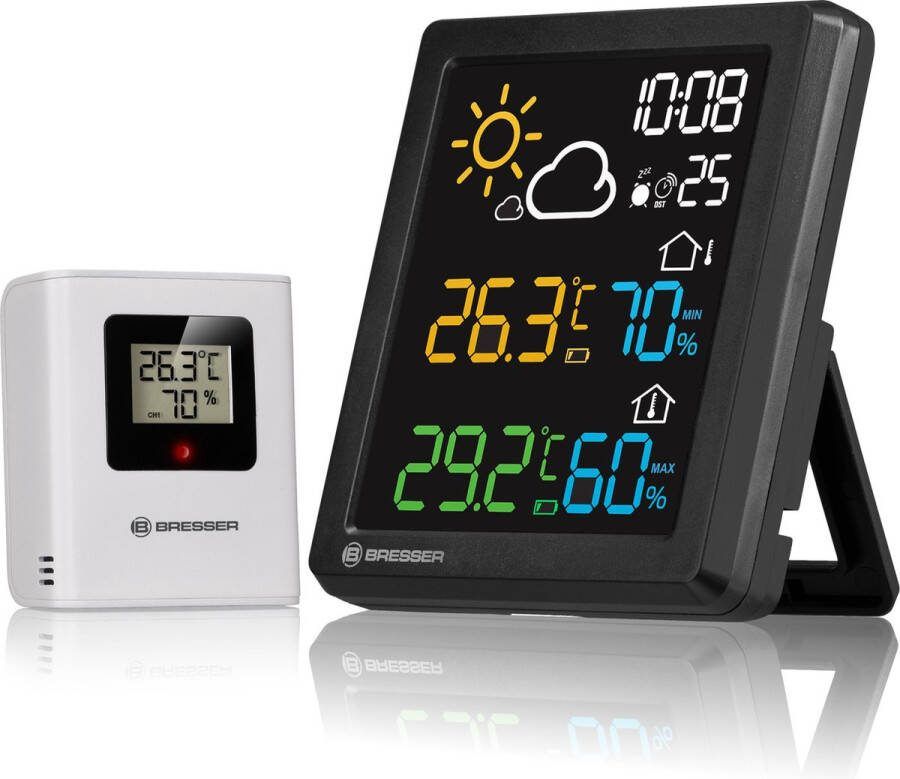 Bresser Weerstation MeteoCast Pico Thermo hygrosensor Met Kleurenscherm