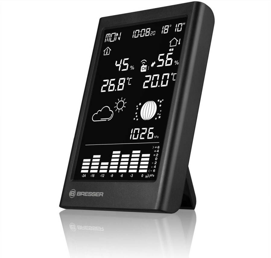Bresser Weerstation MeteoTemp TBV Thermo- Hygrosensor Draadloos Zwart
