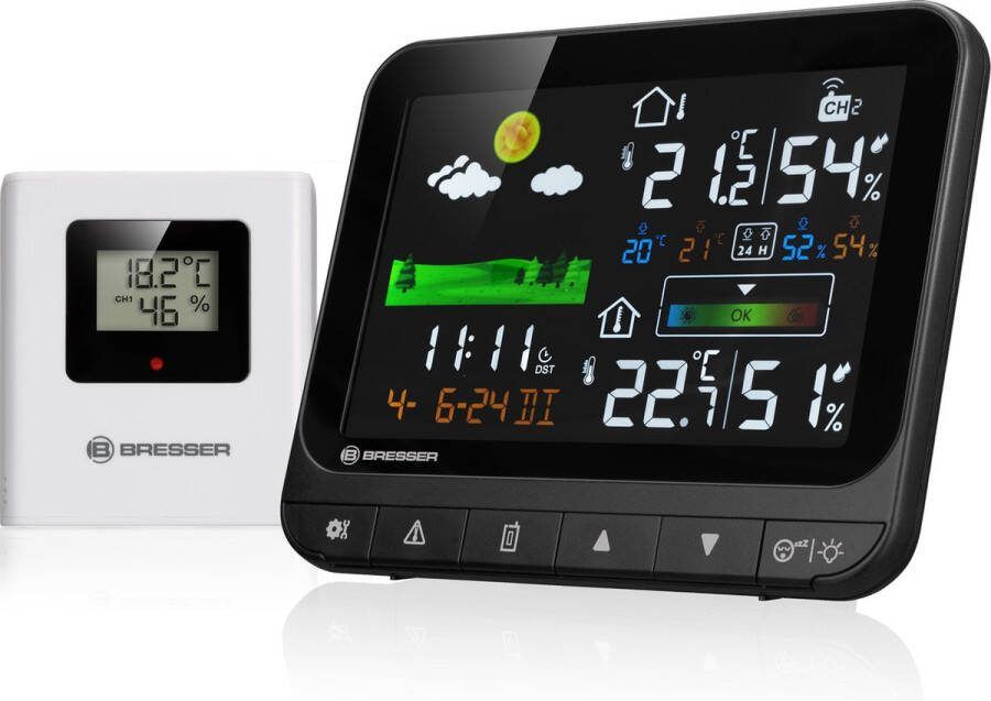 Bresser Weerstation Neomeo H Zwart Draadloos Thermo- Hygrometer