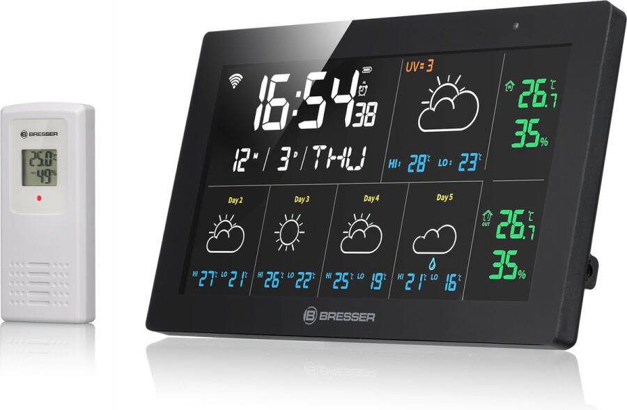 Bresser Weerstation Smart Home ClimateConnect CL Draadloos Met Tuya Smart Home App