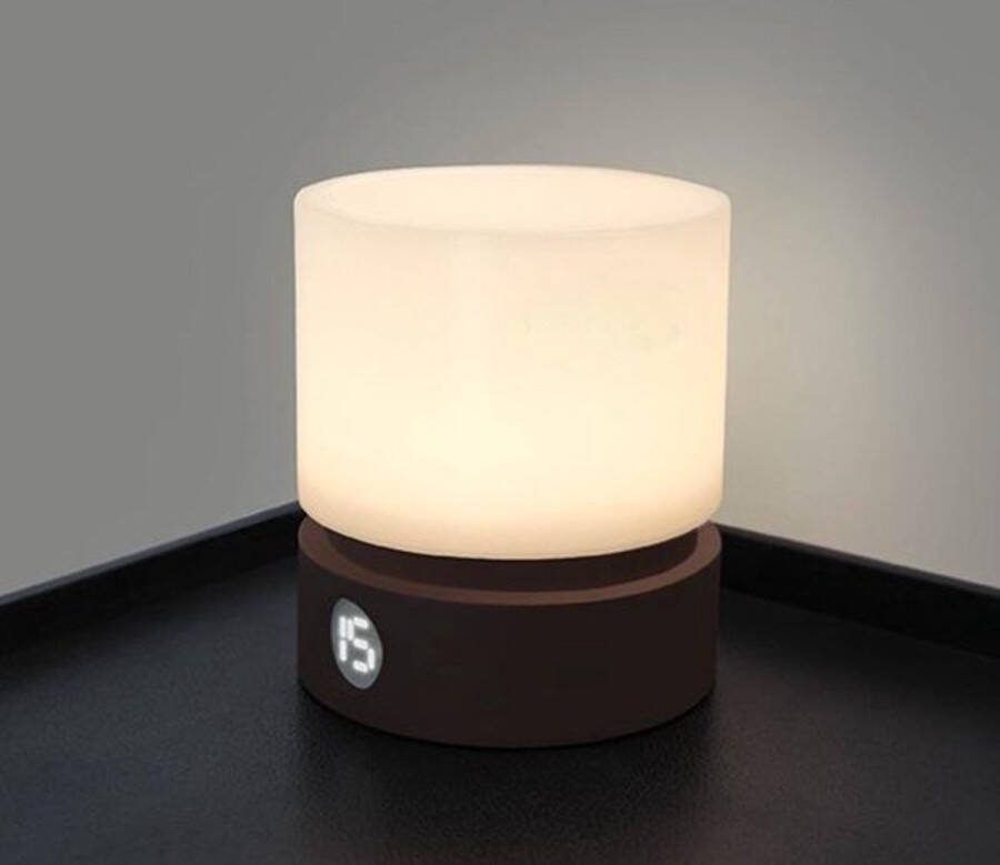 Briceq by Aynlights Draadloze Tafellamp Nachtlamp – Draadloze Lamp Nachtkastje Mini LED Lamp – Oplaadbare Accu – Met Timer – Sfeerlamp Leeslamp Tafellamp Bedlamp voor Baby Kinderen & Volwassenen – LED Lamp Met Dimfunctie 1 JAAR GARANTIE