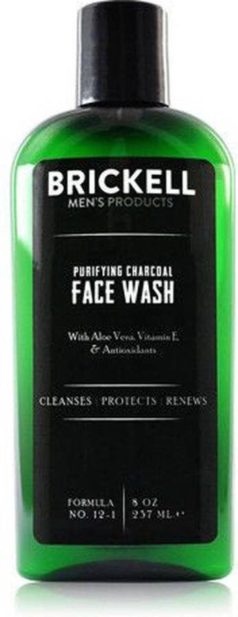 Brickell Men's Purifying Charcoal Face Wash Unscented 237 ml
