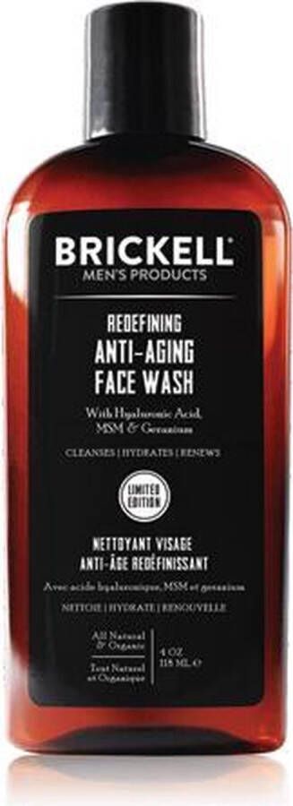 Brickell Men's Redefining Anti-Aging Face Wash 118 ml.