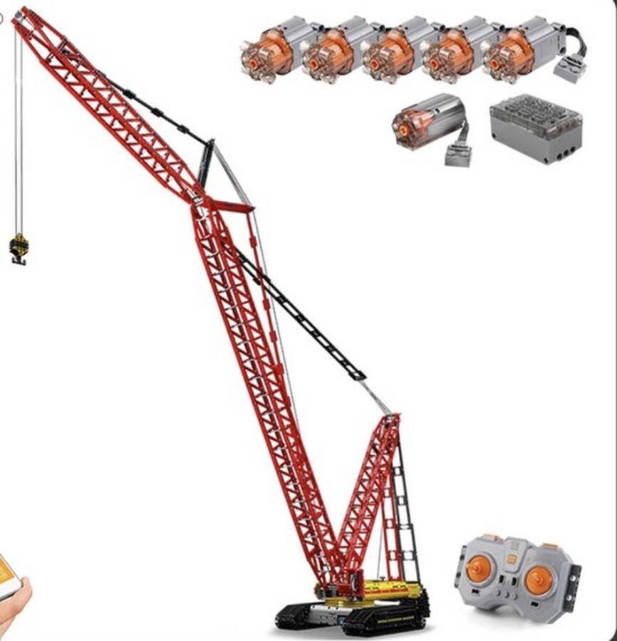 Mould King 17015 LR 13000 Hijskraan Bouwmachine Technisch Technic Bouwpakket| Technic Bouwstenen Compatible 4300+ Bouwstenen Bouw & Constructie