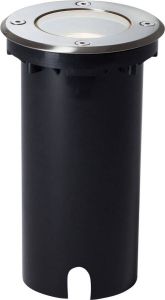 Brilliant Brillant Itch buiten grondspot 11cm RVS 1x PAR51 GU10 20W geschikt voor reflectorlampen (niet meegeleverd)